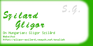 szilard gligor business card
